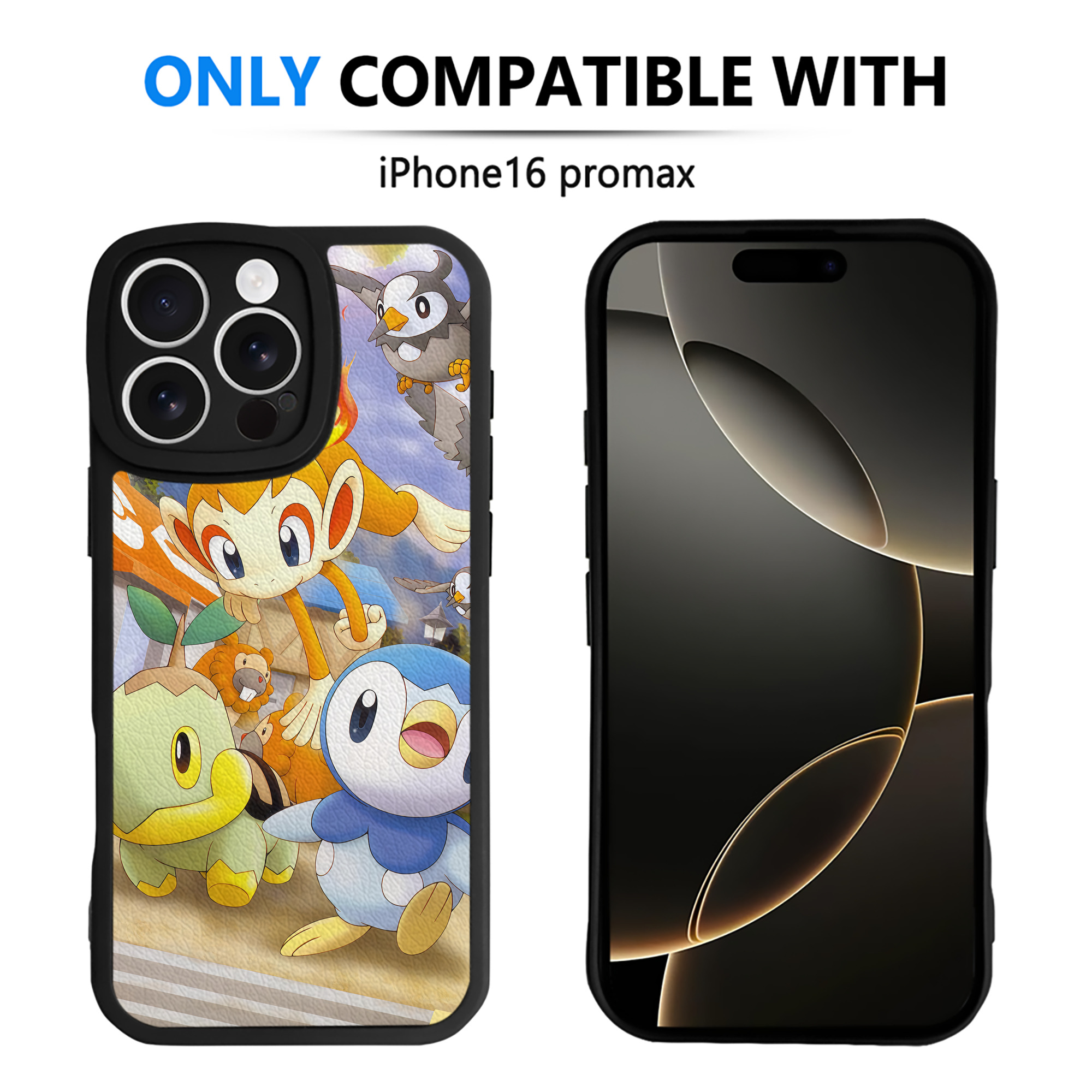 （画像用） ポケットモンスター Pokémon 【iPhone 16シリーズ対応】シリコンスマホケース（レザー調） 材質：シリコン